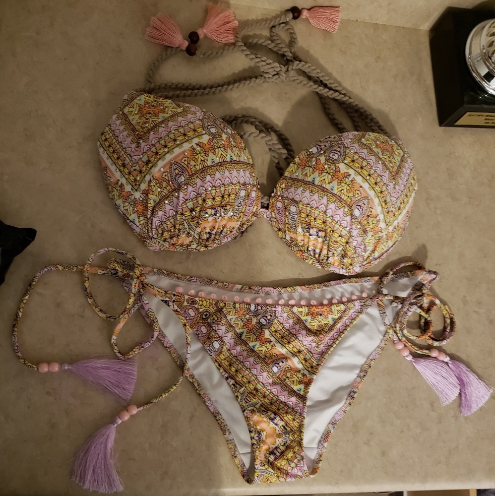 Victoria Secret Tassel Bikini NEW